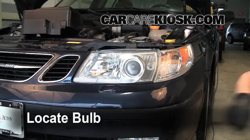 2005 Saab 9-5 Arc 2.3L 4 Cyl. Turbo Sedan Lights Highbeam (replace bulb)